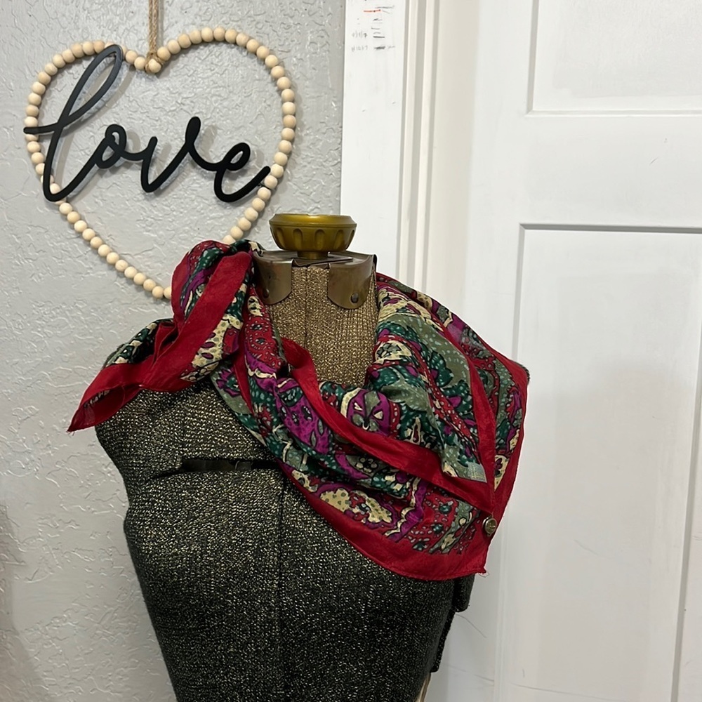 HONEY SILK VTG SCARF - Picture 3 of 10
